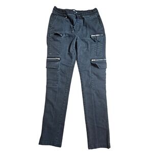 Hot Topic Mens Cargo Jogger Pants M/30 Slim Stretch Zipper Pockets 13249988